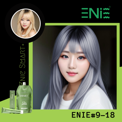 สีย้อมผมเอนี่ ENIE#9-18 Light Blue Grey