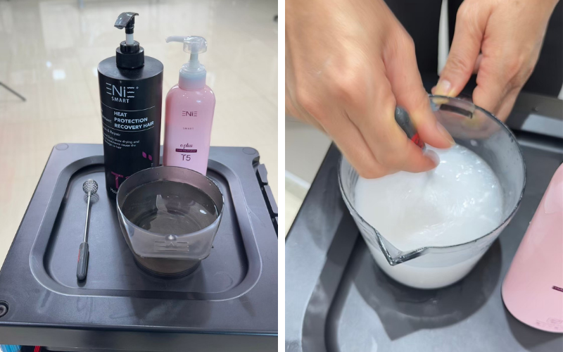 สปาน้ำนม กู้ผมแห้งเสียระหว่างทำเคมี