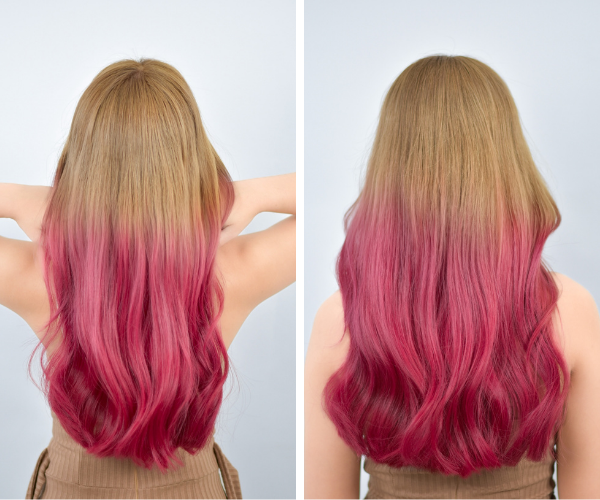 สีผม Rose latte