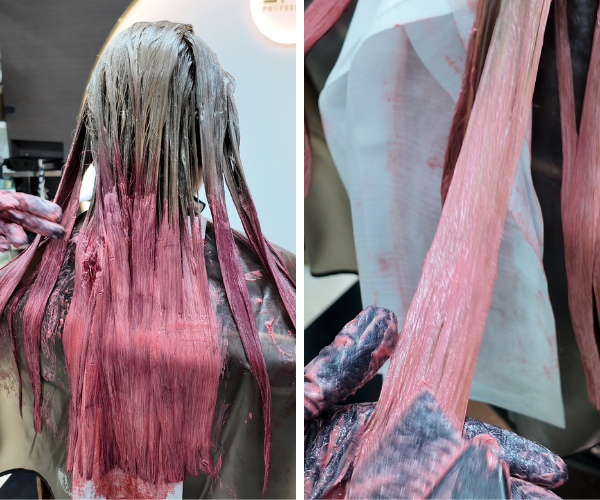 สีผม Rose latte