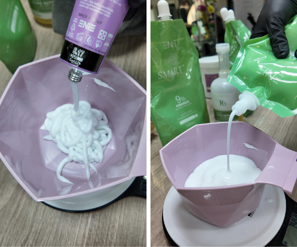 สีผม Rose latte