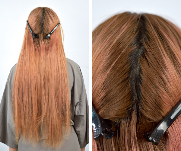 สีผม Rose latte